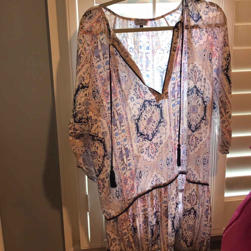 Pink and blue sundress